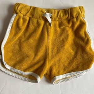 Alba of Denmark retro terry shorts gold 134 8 9 EUC